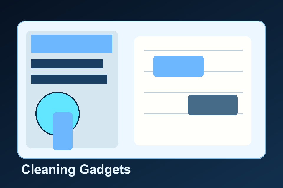 Cleaning Gadgets guide visual